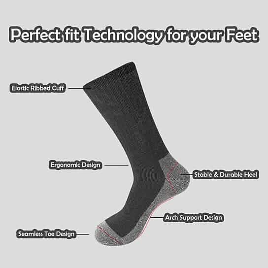 5-Pairs: Men's Warm Thick Merino Lamb Wool Socks for Winter Cold Weathers Men's Shoes & Accessories - DailySale
