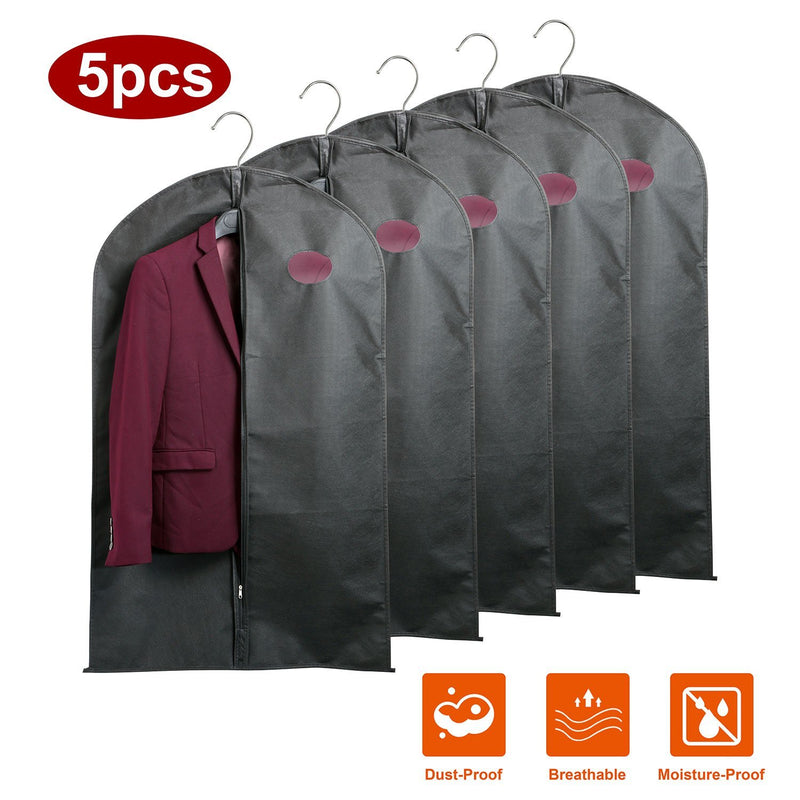 5-Piece: 39" Garment Bags Hanging Suit Bags Covers Bags & Travel - DailySale