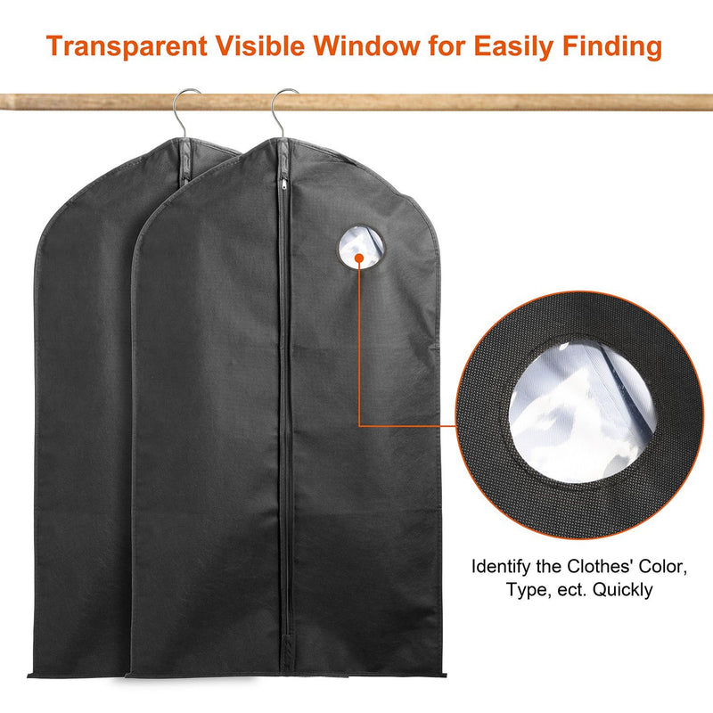 5-Piece: 39" Garment Bags Hanging Suit Bags Covers Bags & Travel - DailySale
