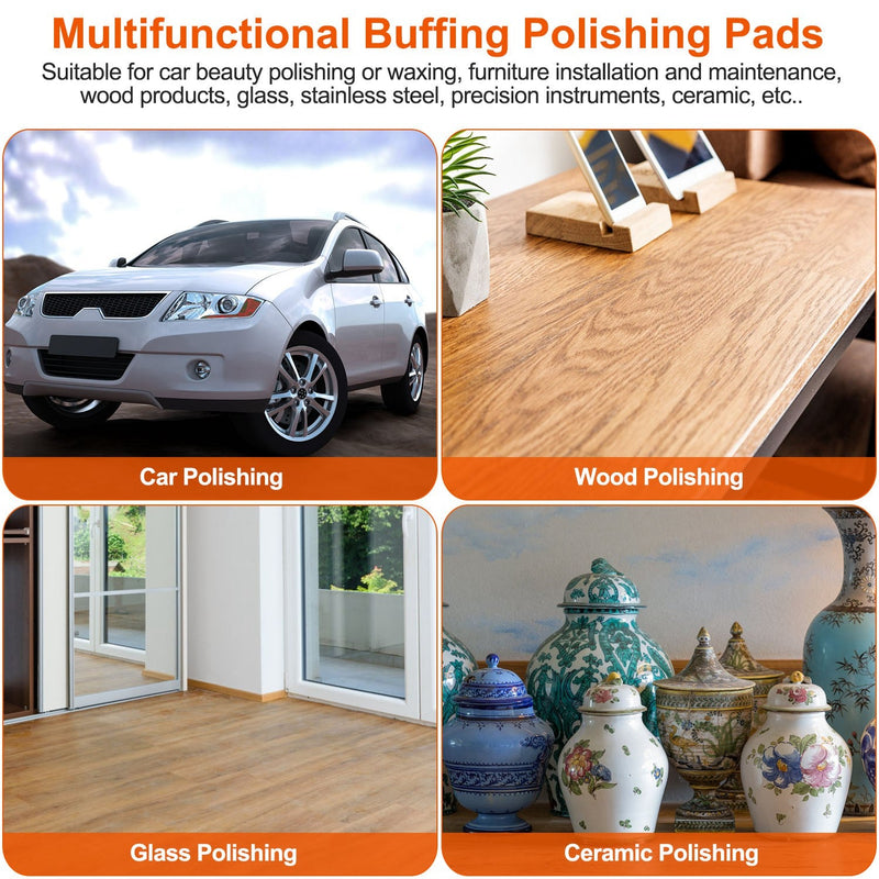 5-Piece: 6" Buffing Polishing Pads Automotive - DailySale