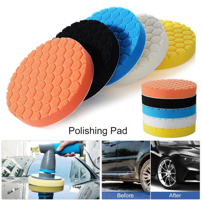 5-Piece: Car Polishing Sponge Pads Automotive - DailySale