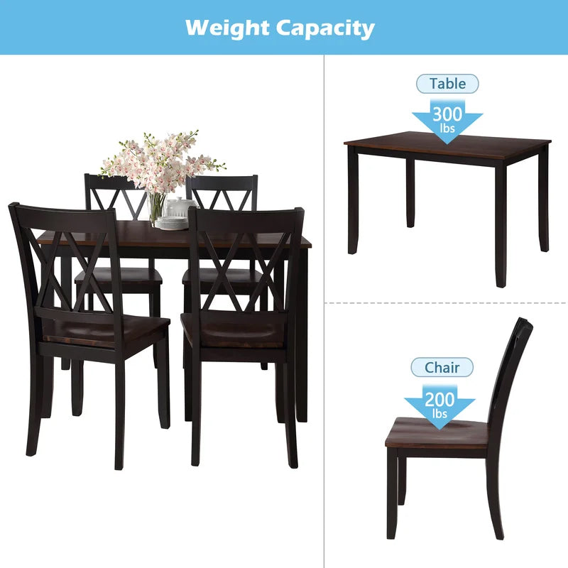 5-Piece: Dining Table Set Furniture & Decor - DailySale