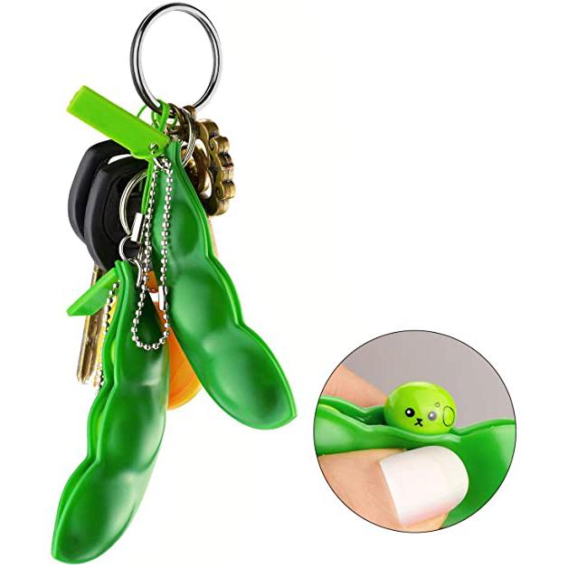 5-Piece: Edamame Keychain Squeeze Toy Toys & Games - DailySale