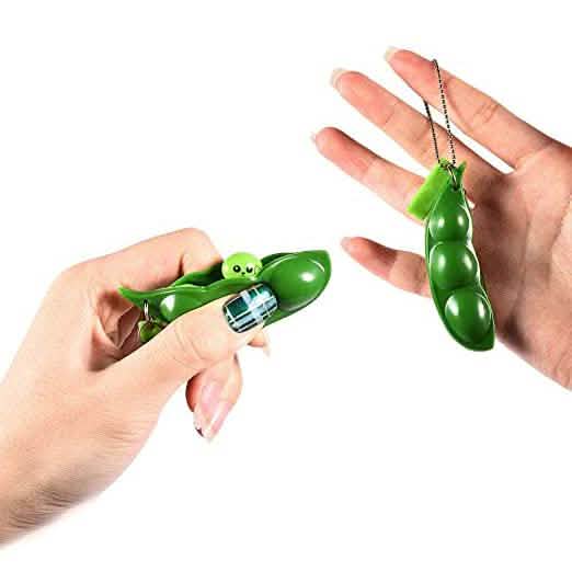 5-Piece: Edamame Keychain Squeeze Toy Toys & Games - DailySale