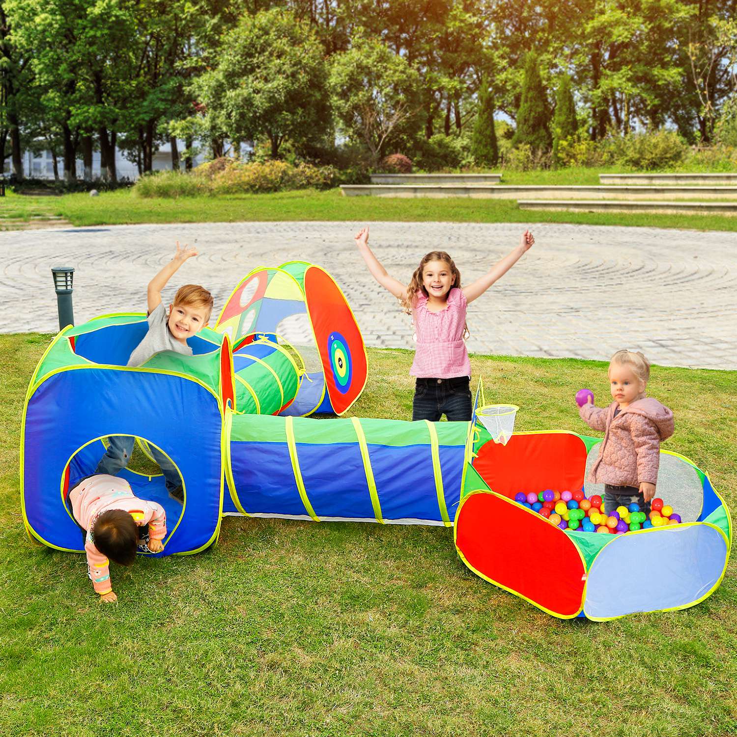 5-Piece: Pop Up Playhouse Kids Ball Pit Tents Toys & Games - DailySale