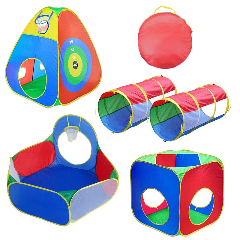 5-Piece: Pop Up Playhouse Kids Ball Pit Tents Toys & Games - DailySale
