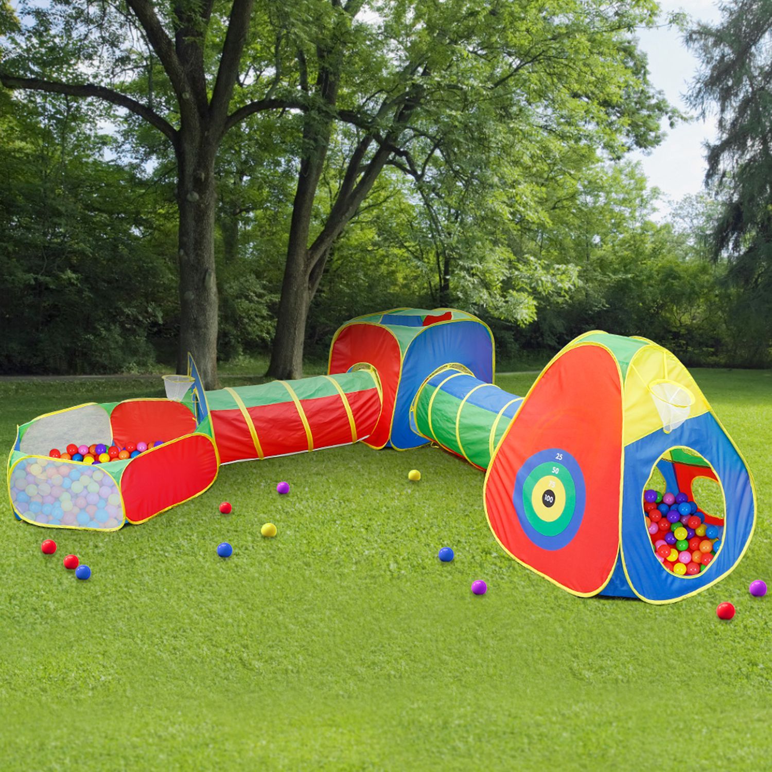 5-Piece: Pop Up Playhouse Kids Ball Pit Tents Toys & Games - DailySale