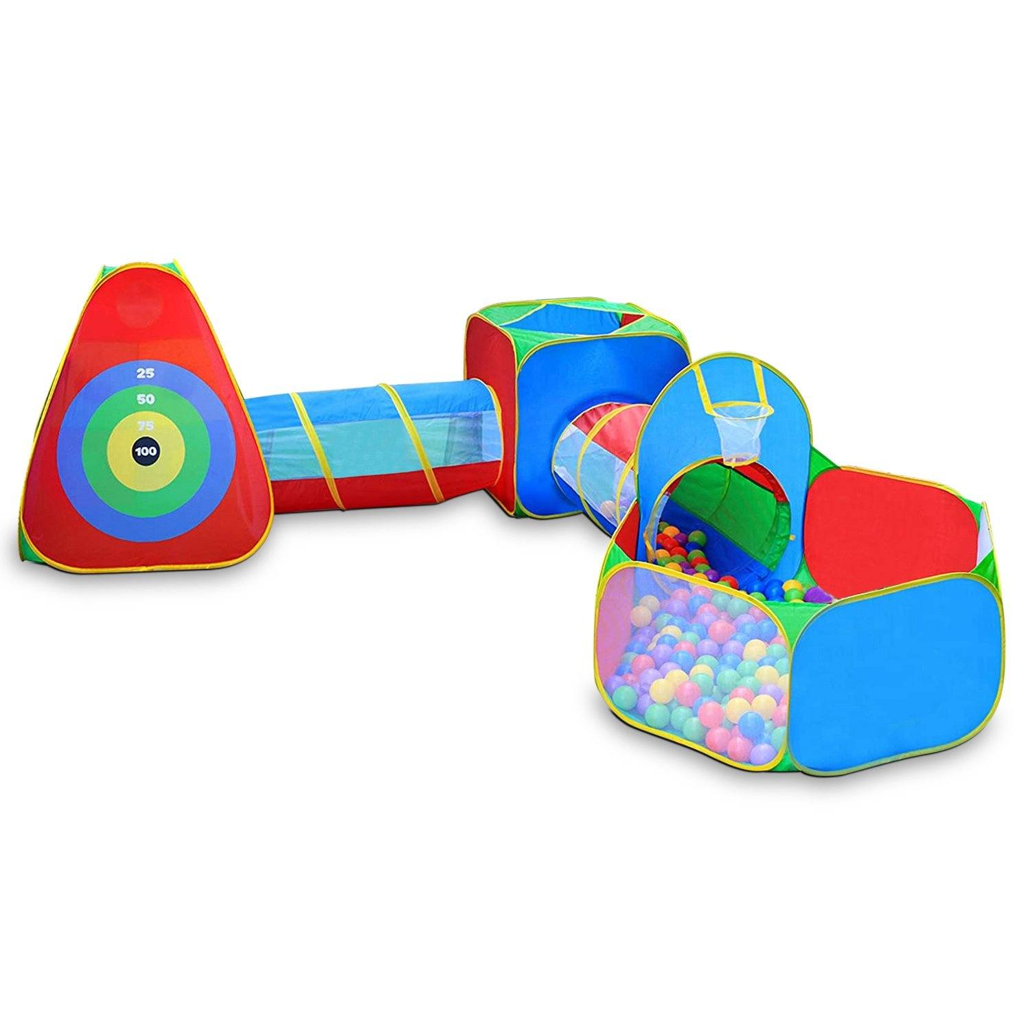 5-Piece: Pop Up Playhouse Kids Ball Pit Tents Toys & Games - DailySale