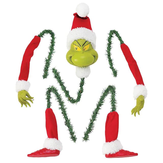 5-Piece Set: Grinch Christmas Tree Decorations, Elf Head, Christmas Tree Arms and Legs Holiday Decor & Apparel - DailySale