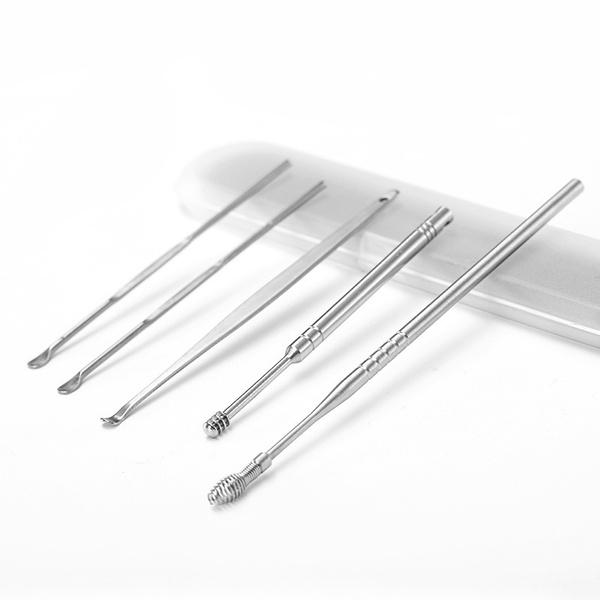 5-Piece: Stainless Steel Earpick Set Beauty & Personal Care - DailySale