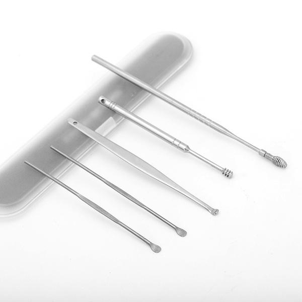 5-Piece: Stainless Steel Earpick Set Beauty & Personal Care - DailySale