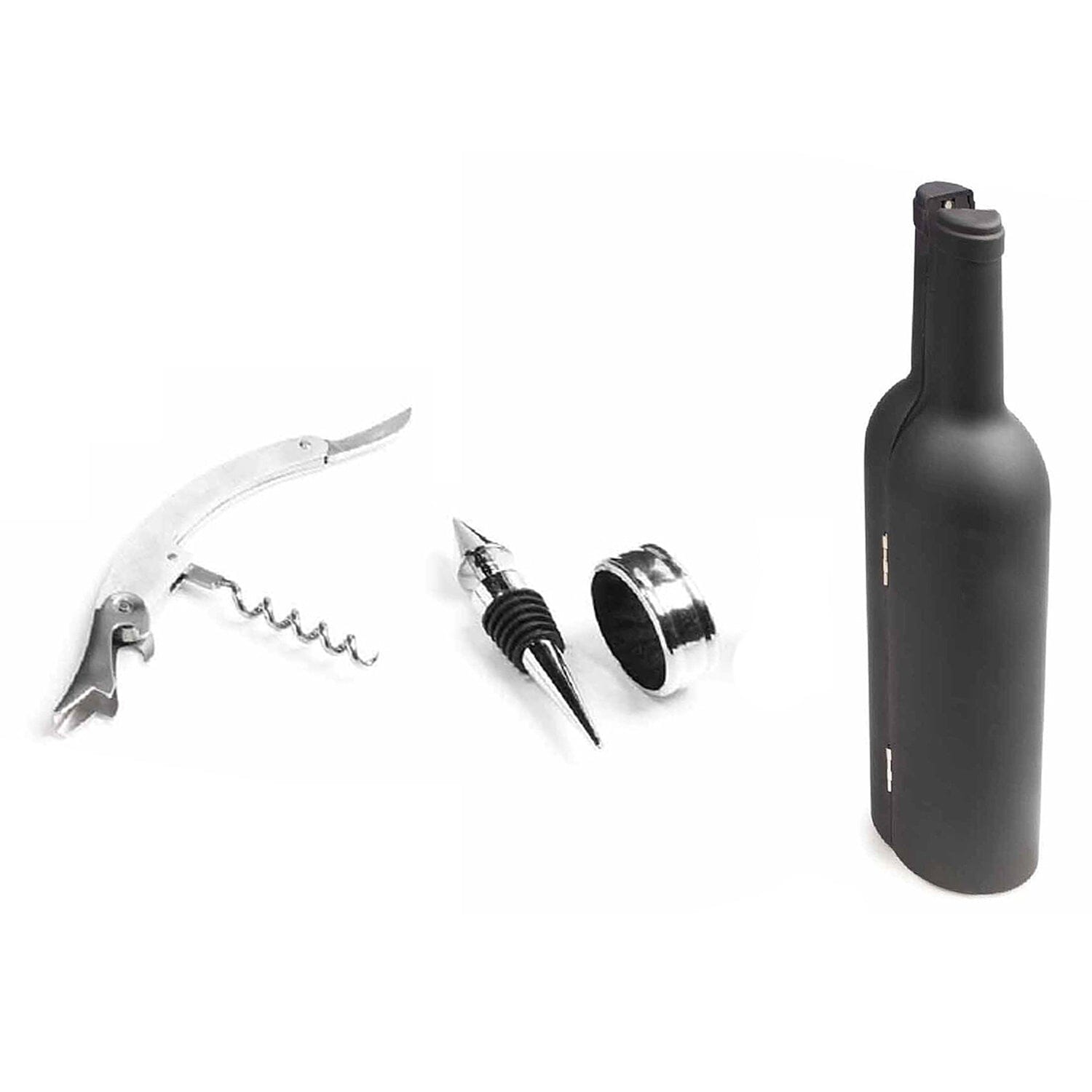 5-Piece: Wine Opener Set with Bottle-Shaped Case Wine & Dining - DailySale