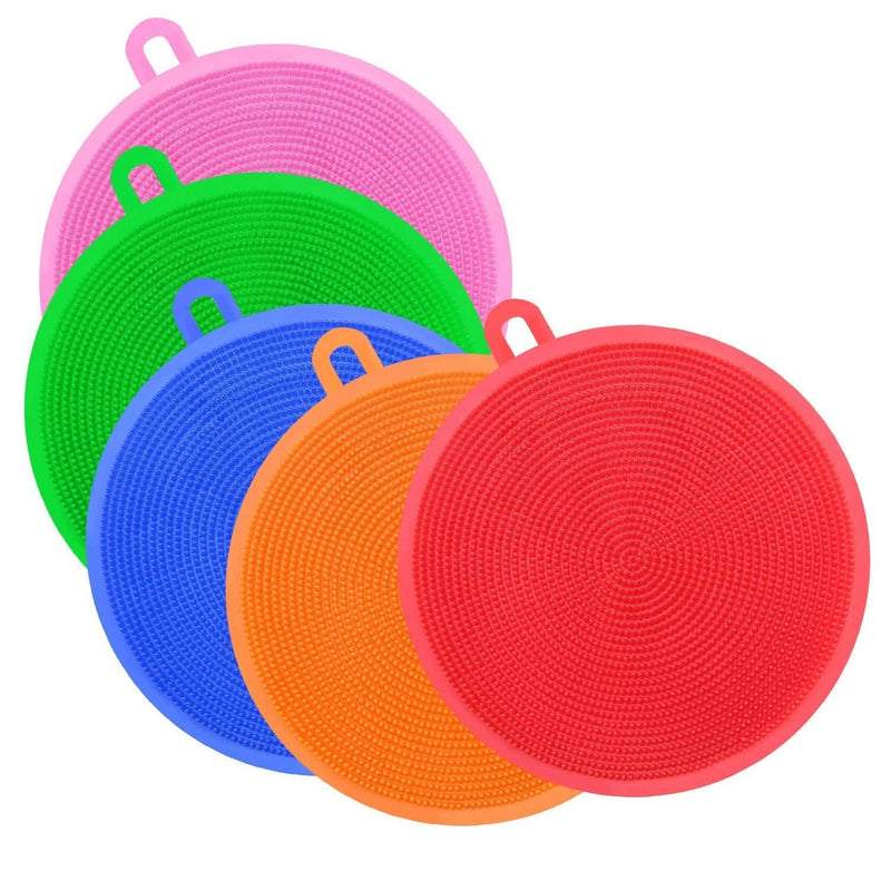5-Pieces: Kitchen Cleaning Silicone Scrubber Kitchen & Dining - DailySale