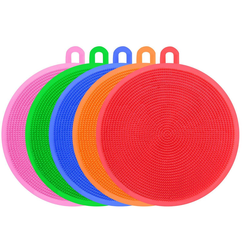5-Pieces: Kitchen Cleaning Silicone Scrubber Kitchen & Dining - DailySale