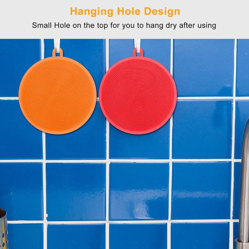 5-Pieces: Kitchen Cleaning Silicone Scrubber Kitchen & Dining - DailySale