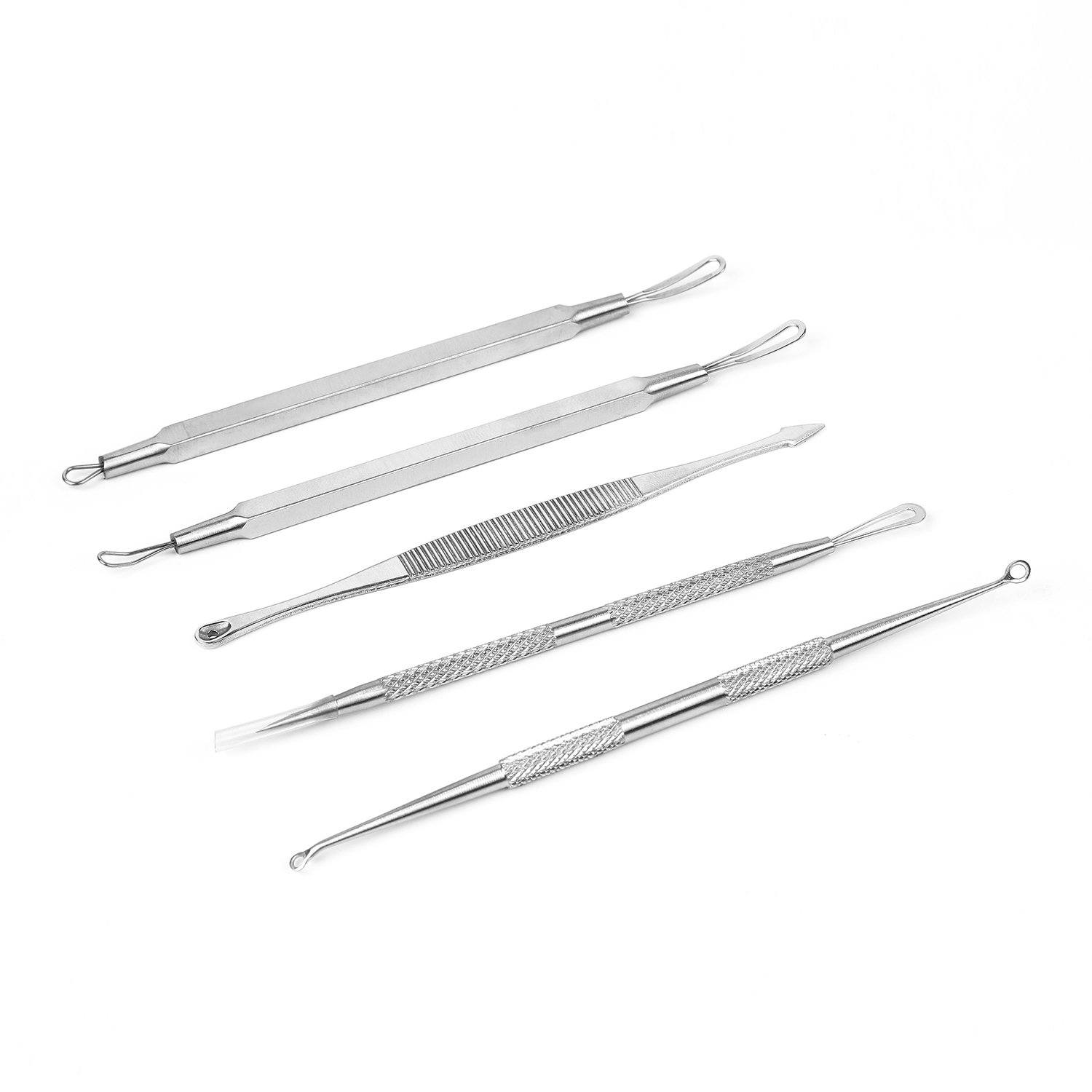 5-Pieces Set: BlackHead Remover Kit Pimple Comedone Extractor Tool Set Beauty & Personal Care - DailySale