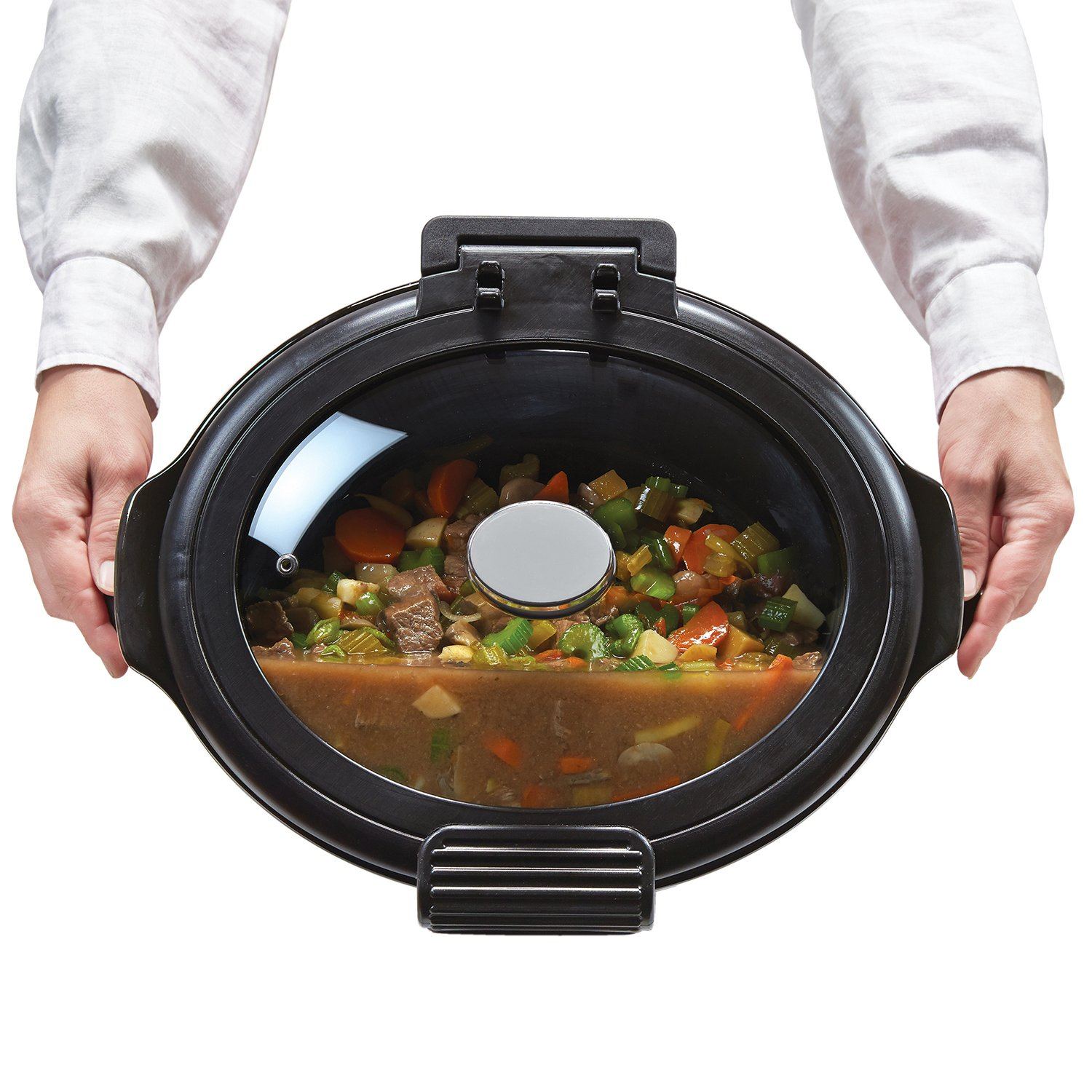 5-Qt Red Programmable Slow Cooker Kitchen & Dining - DailySale