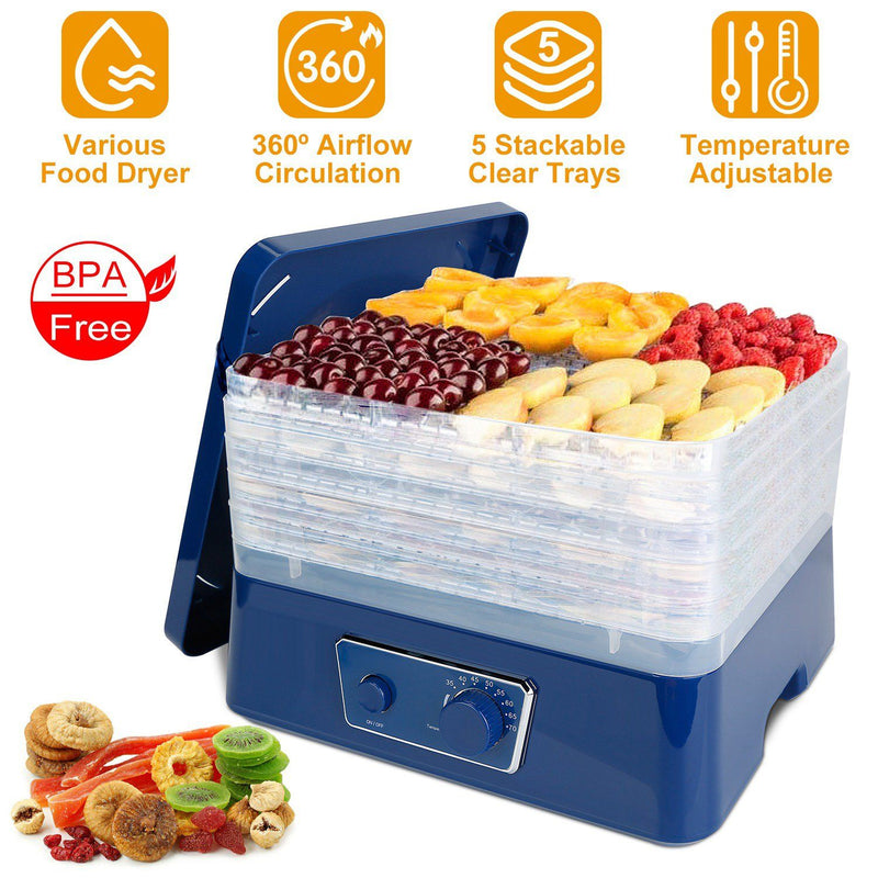 5-Tray Electric Food Dehydrator Kitchen & Dining - DailySale