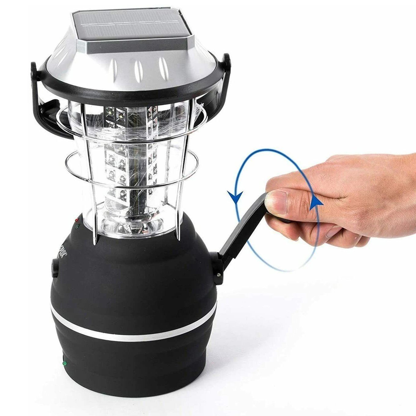 5 Way Charging 36 LED Solar Lantern Camping Light Sports & Outdoors - DailySale