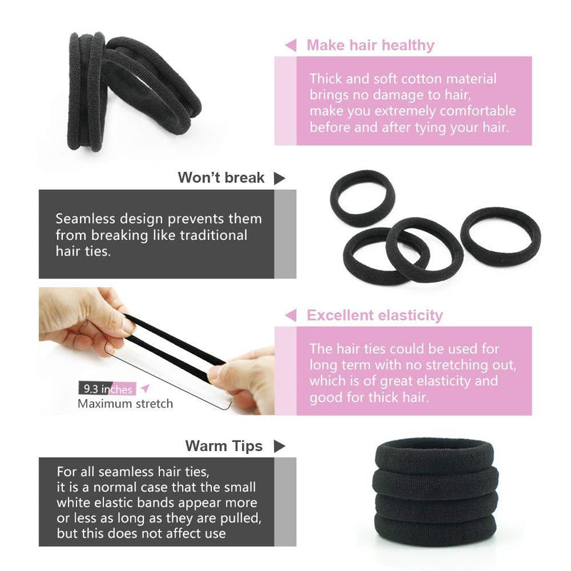 50-Pack: Dreamlover Black Hair Bands Beauty & Personal Care - DailySale