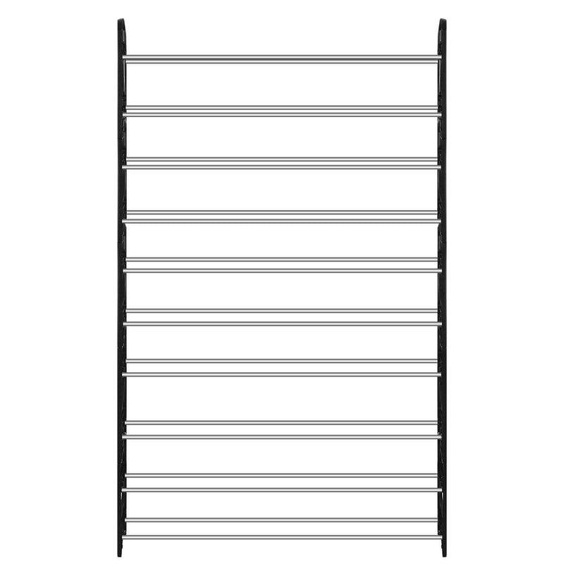 50-Pair Shoe Rack Storage Organizer 10-Tier Portable Wardrobe Tower Closet & Storage - DailySale