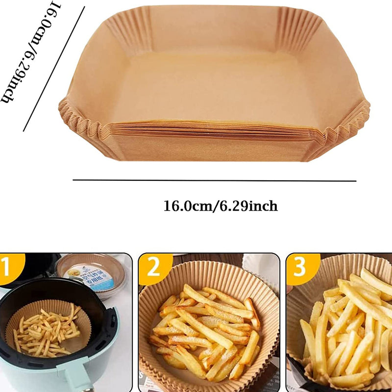 50-Pieces: Air Fryer Disposable Paper Liners Kitchen Tools & Gadgets - DailySale