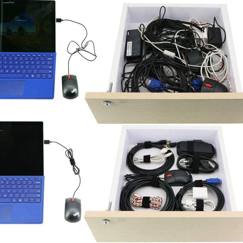 50-Pieces: Cable Ties Reusable Fastening Wire Organizer Cord Rope Holder 7 Inch Batteries & Electrical - DailySale