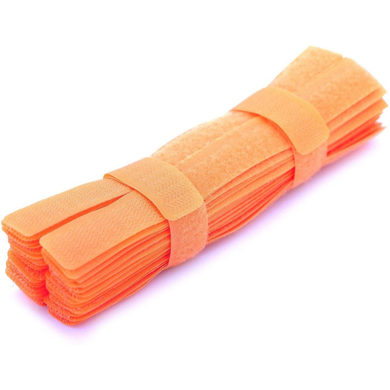 50-Pieces: Cable Ties Reusable Fastening Wire Organizer Cord Rope Holder 7 Inch Batteries & Electrical Orange - DailySale