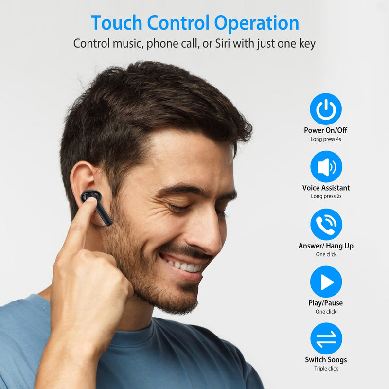 5.0 TWS Wireless Earbuds Headphones & Audio - DailySale