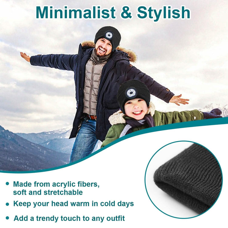 5.0 Wireless Beanie Hat with 3 Lighting Modes Women's Shoes & Accessories - DailySale