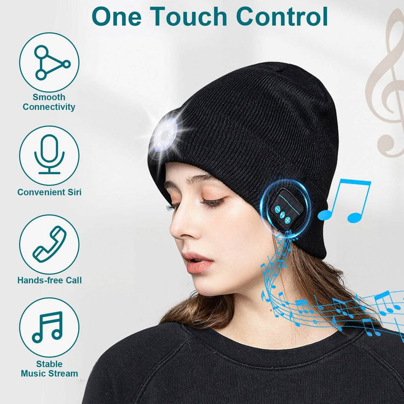 5.0 Wireless Beanie Hat with 3 Lighting Modes Women's Shoes & Accessories - DailySale