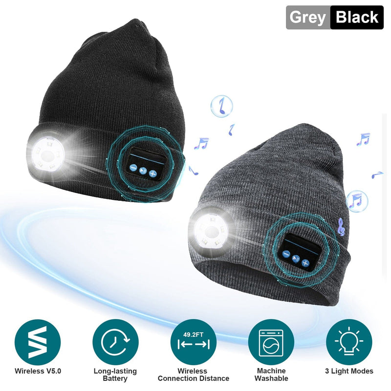 5.0 Wireless Beanie Hat with 3 Lighting Modes Women's Shoes & Accessories - DailySale