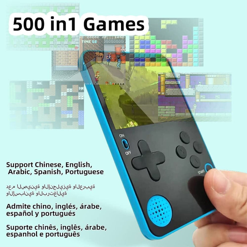 500 Built-in Games 2.4 Inch Color LCD Screen Retro Video Console Video Games & Consoles - DailySale