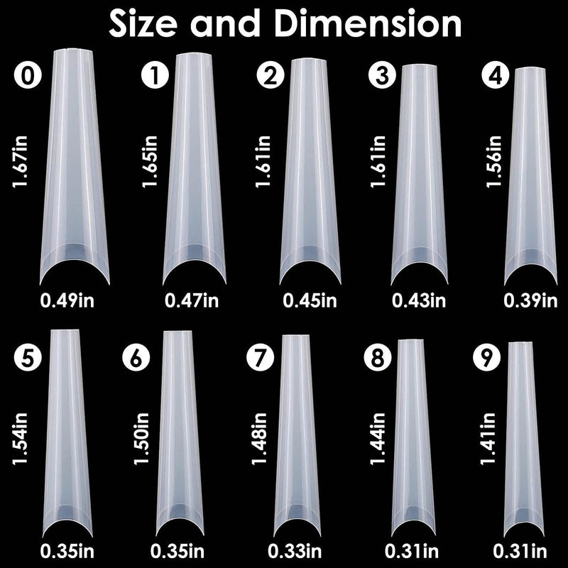 500-Piece: Long False Finger Nails Beauty & Personal Care - DailySale