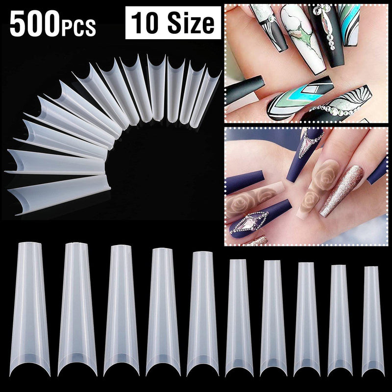 500-Piece: Long False Finger Nails Beauty & Personal Care - DailySale