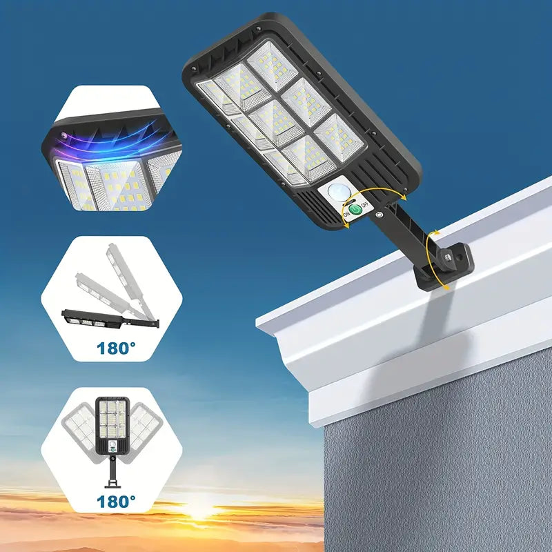 , 5000LM Solar Flood Light Dusk To Dawn, Solar Powered Outdoor Lights With Security Motion Sensor Outdoor Lighting - DailySale