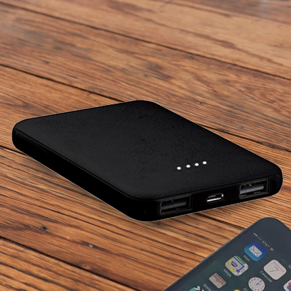 5000mAh 2 Port Black Power Bank Phones & Accessories - DailySale