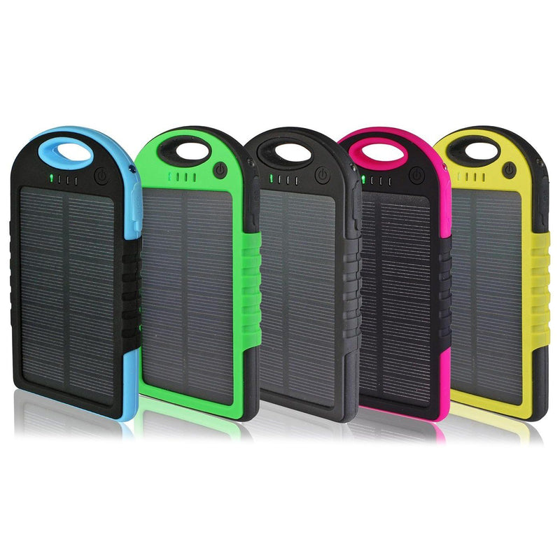 5,000mAh Water-Resistant Solar Smartphone Charger Mobile Accessories - DailySale