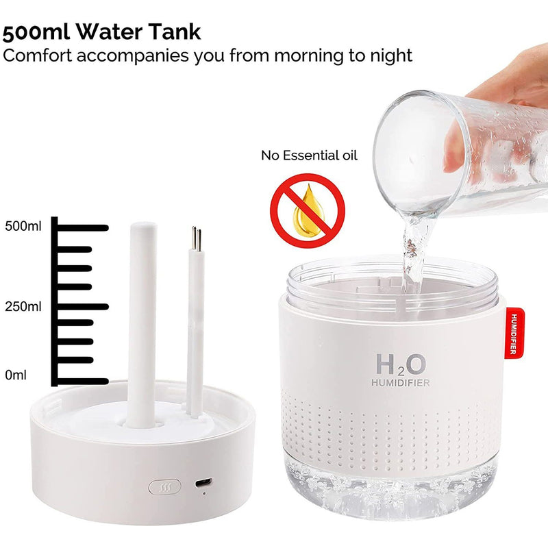 500ml Cool Mist Portable Mini Humidifier