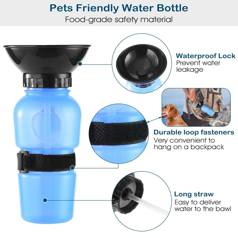500ml Pet Water Bottle Portable Water Cup Pet Supplies - DailySale
