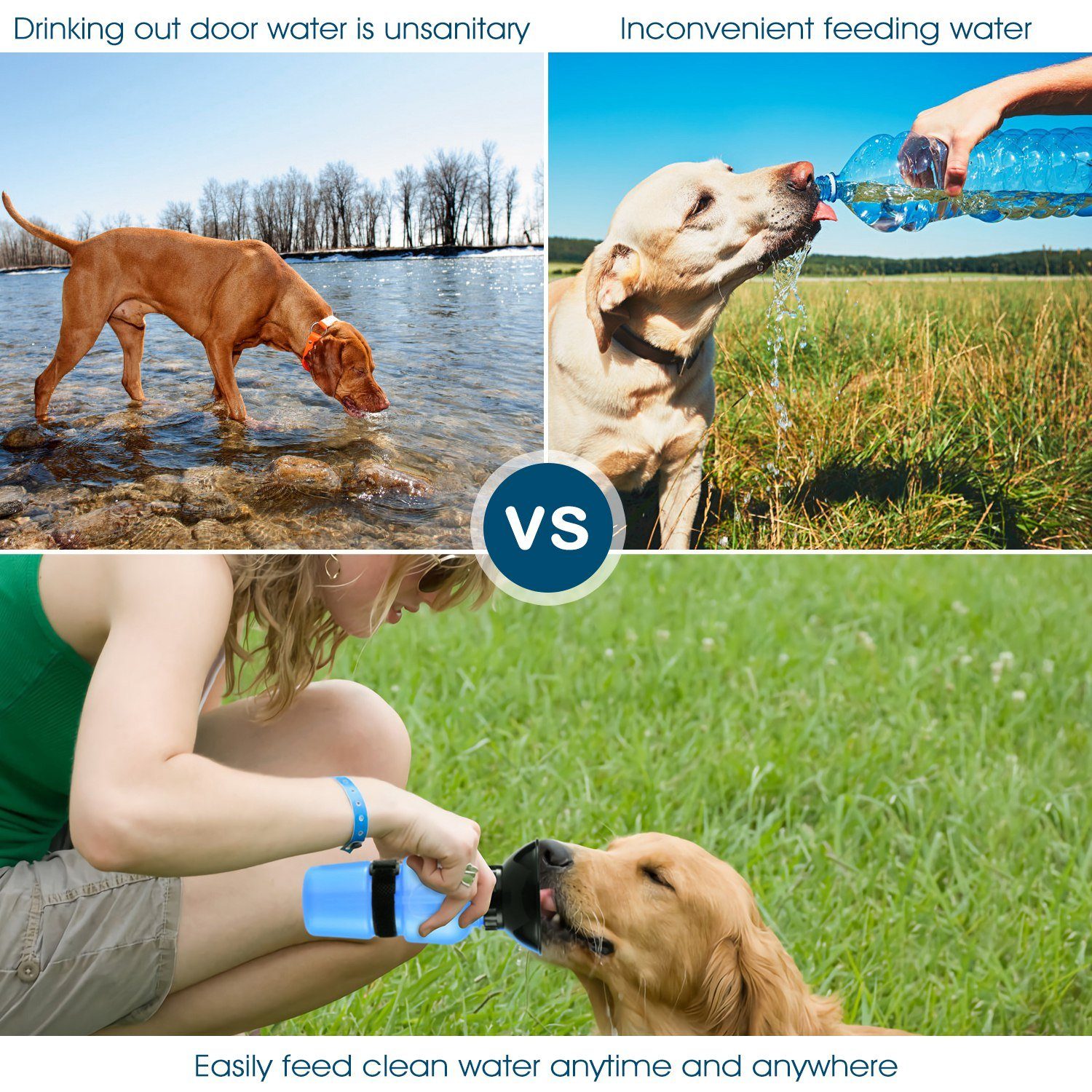 500ml Pet Water Bottle Portable Water Cup Pet Supplies - DailySale