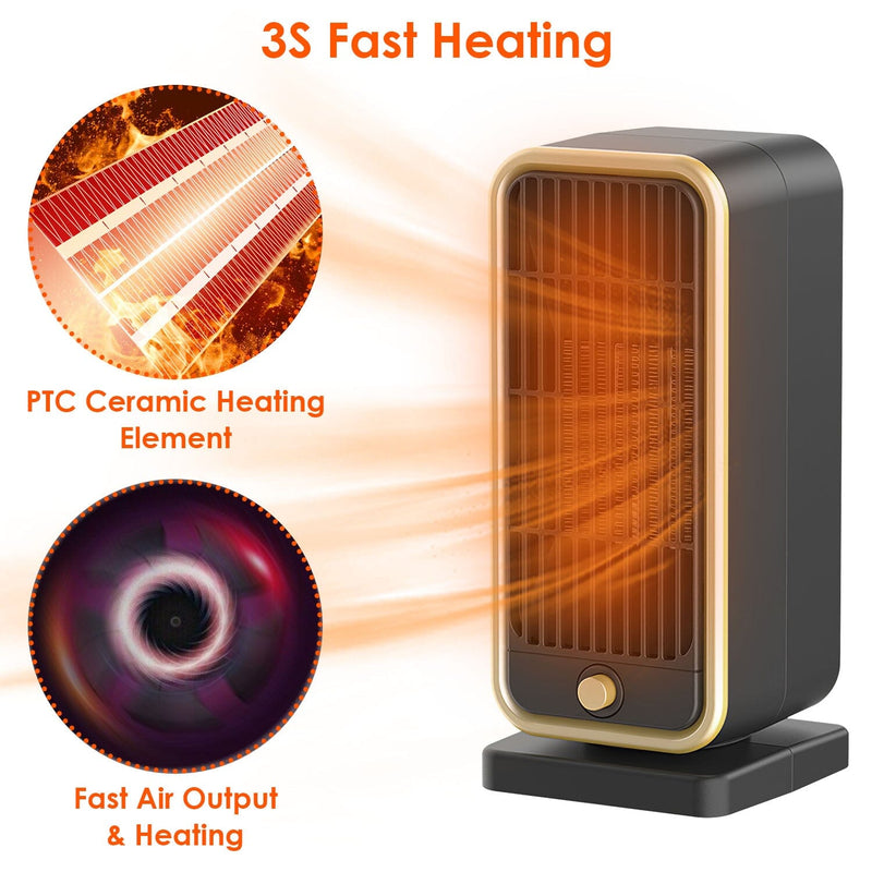 500W Portable Electric Heater Household Appliances - DailySale