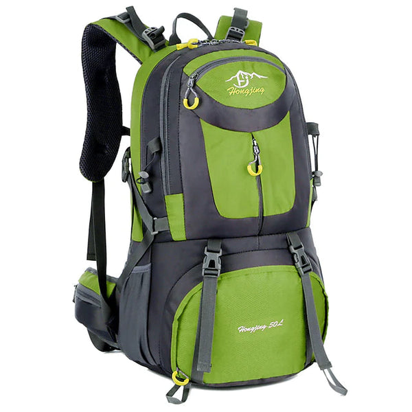 50L Waterproof Hiking Backpack Bags & Travel Light Green - DailySale