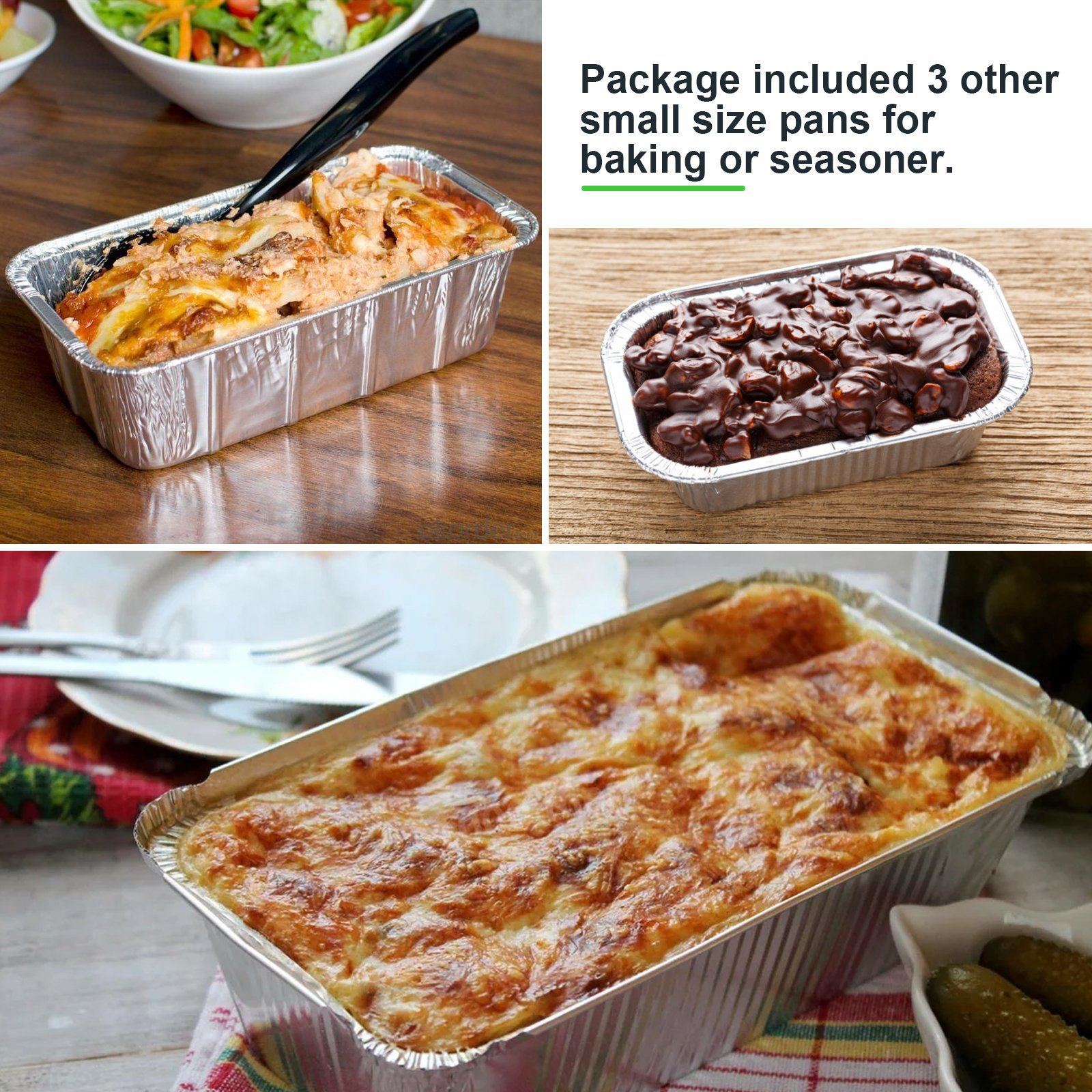 51-Packs: IMAGE 4 Size Aluminum Loaf Pans Disposable Premium Heavy-Duty Tin Foil Kitchen & Dining - DailySale