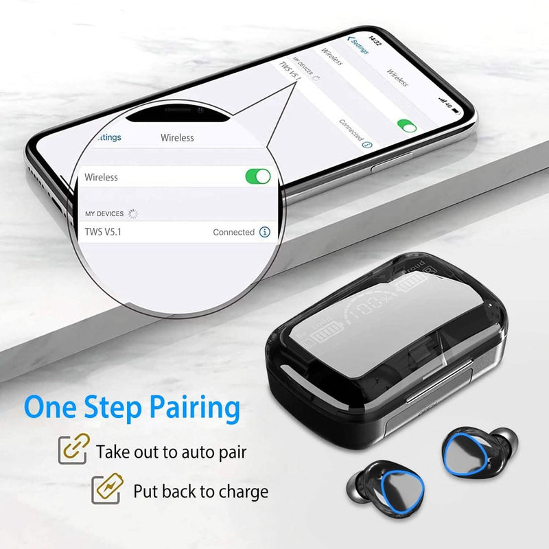 5.1 TWS Wireless Earbuds Touch Control Headphone Headphones - DailySale
