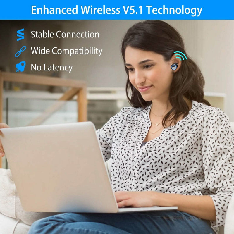 5.1 TWS Wireless Earbuds Touch Control Headphone Headphones - DailySale