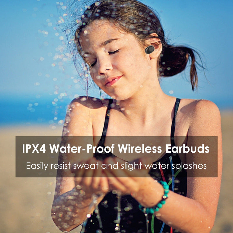 5.1 TWS Wireless Earphone with Charging Case IPX4 Waterproof Power Bank Headphones - DailySale