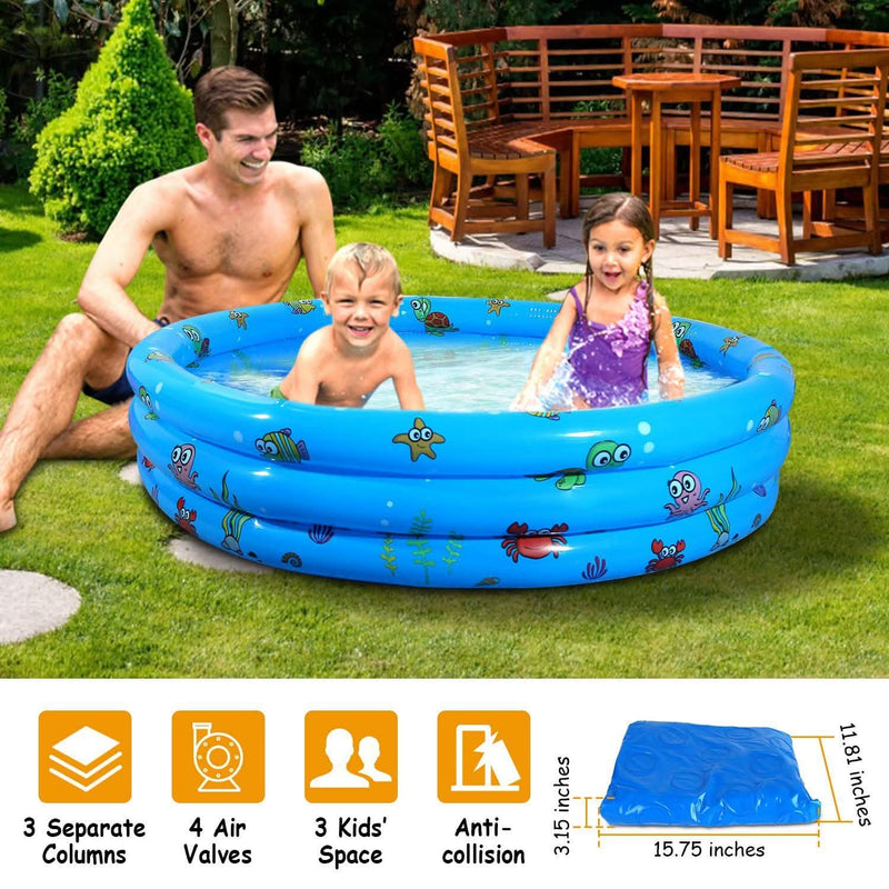 51x13" Inflatable Swimming Pool Sports & Outdoors - DailySale