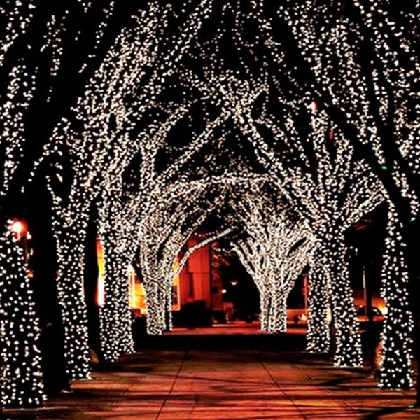 55' Solar-Powered 100-LED Fairy Light String - Warm White Home Lighting - DailySale