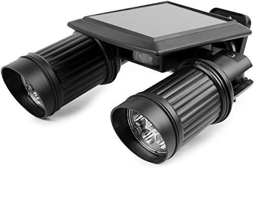 Solar Motion Sensor Twin Floodlight - DailySale, Inc